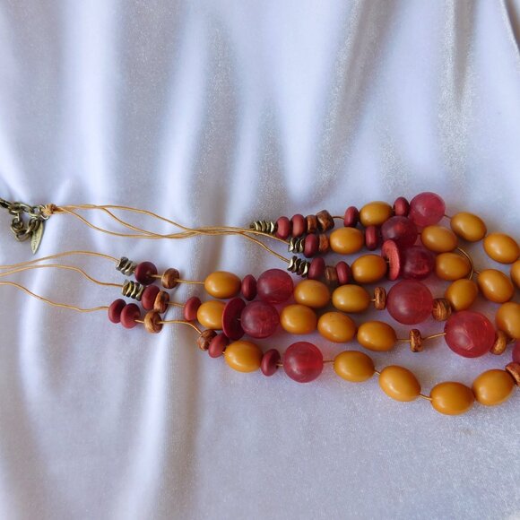 Ladies Coldwater Creek 3 Strand Necklace - Picture 3 of 3